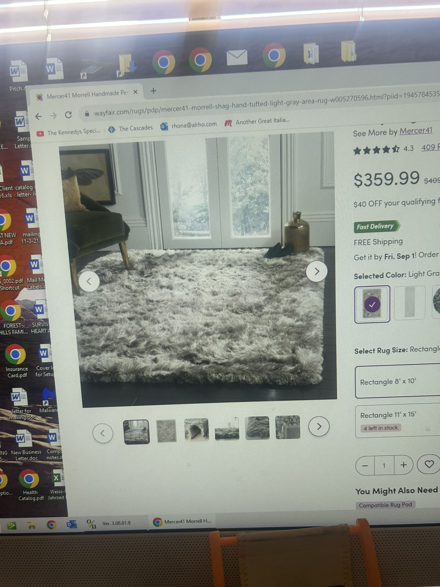 Hand Made High Performance Rug—Size 5x8