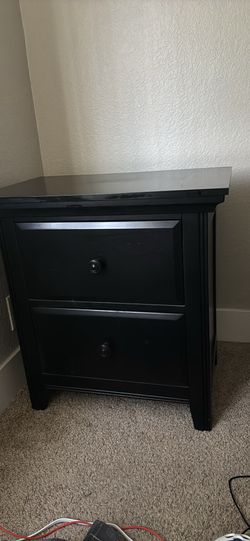 Black nightstand