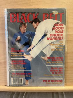 🔥 Black Belt Magazine : CHUCK NORRIS 🔥 June 1987