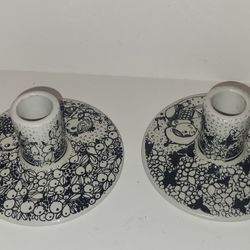 Candle Holders Candlestick BY Nymollle Bjorn Wiinblad 3110-1289 Winter Denmark