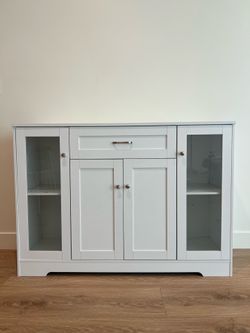 White Console Cabinet