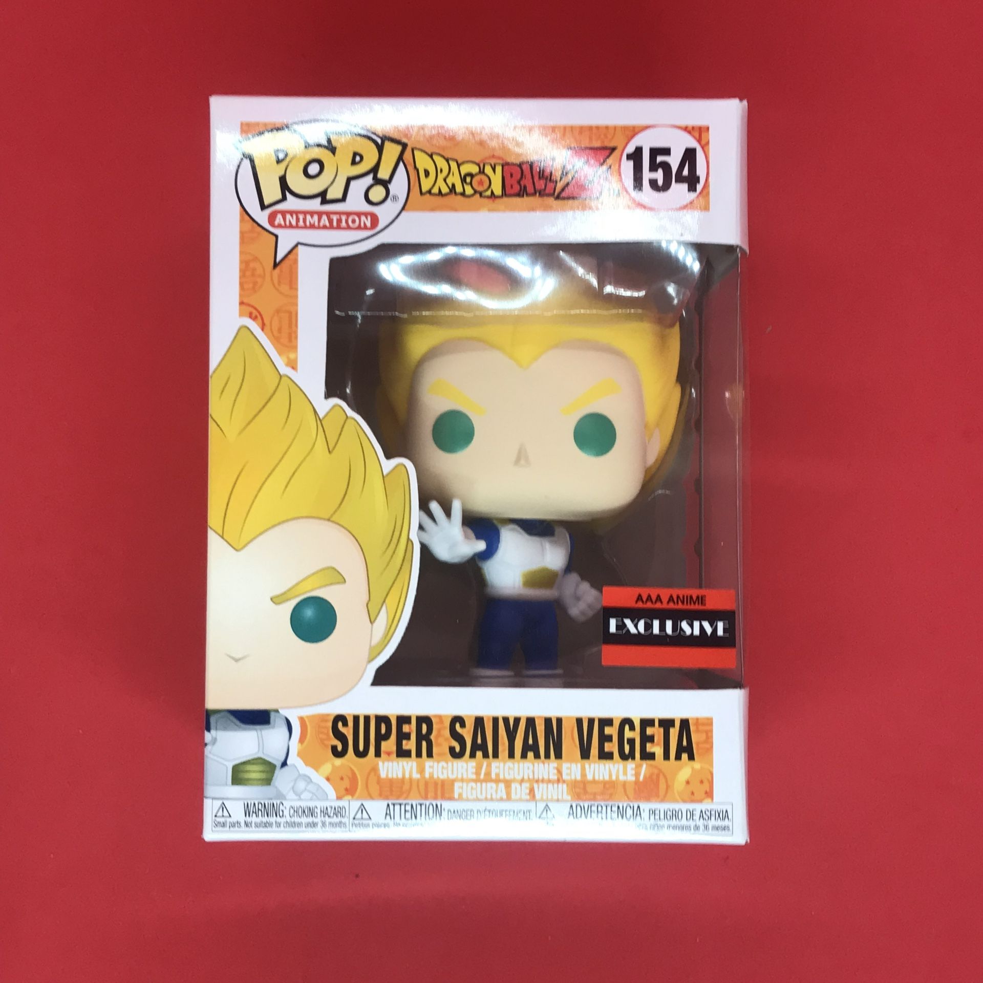 Funko Pop! Vinyl: Dragon Ball Z - Vegeta (Super Saiyan) (Blue , White) - AAA..