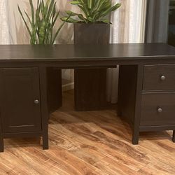 HEMNES IKEA Solid Wood Desk With Two Drawer & Door !!! 21” D 29” H 61” W 