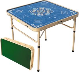 Folding Mahjong Table with Premium Mat