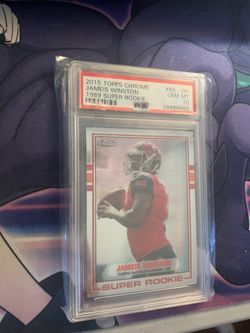 Jameis  Winston Topps Chrome Rookie Psa 10