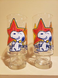 Snoopy & Woodstock Superstar Glass 1958/65 Peanuts Vintage Collection