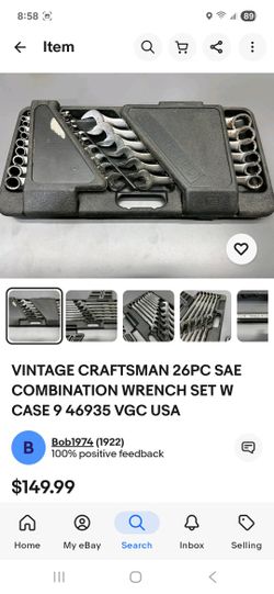 Craftsman 20pcs Combination Wrench Set