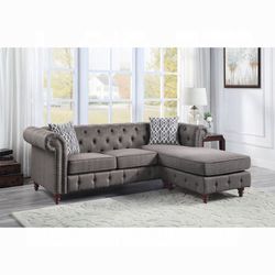 Brown Reversible Sectional Sofa