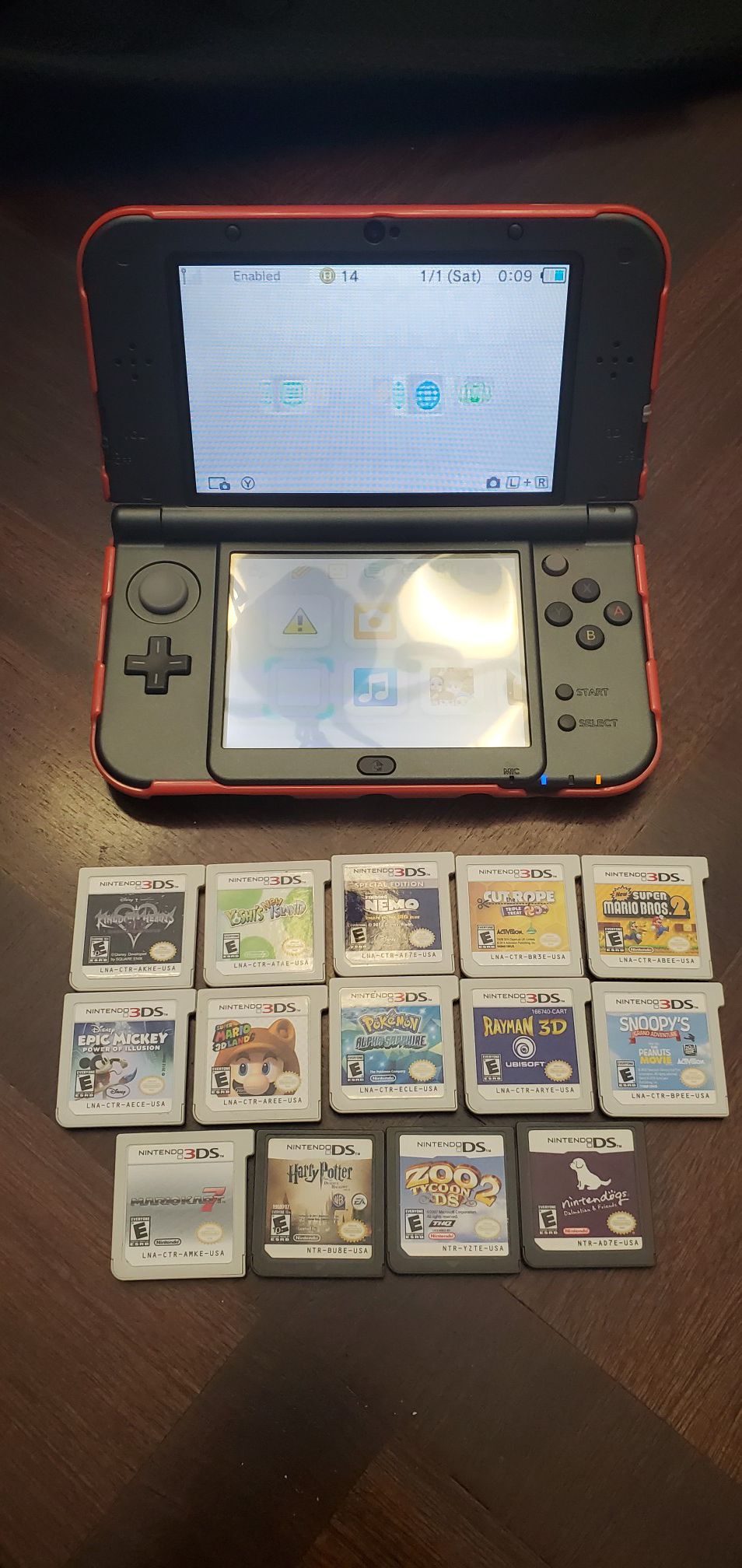Nintendo 3DS XL & 14 Games