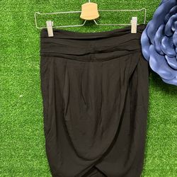 Bar III Black drape Skirt Size Small