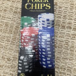 New box of poker chips
