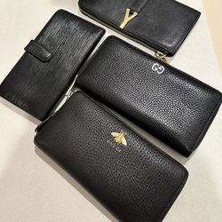 Gucci, YSL, Louis Vuitton Wallets