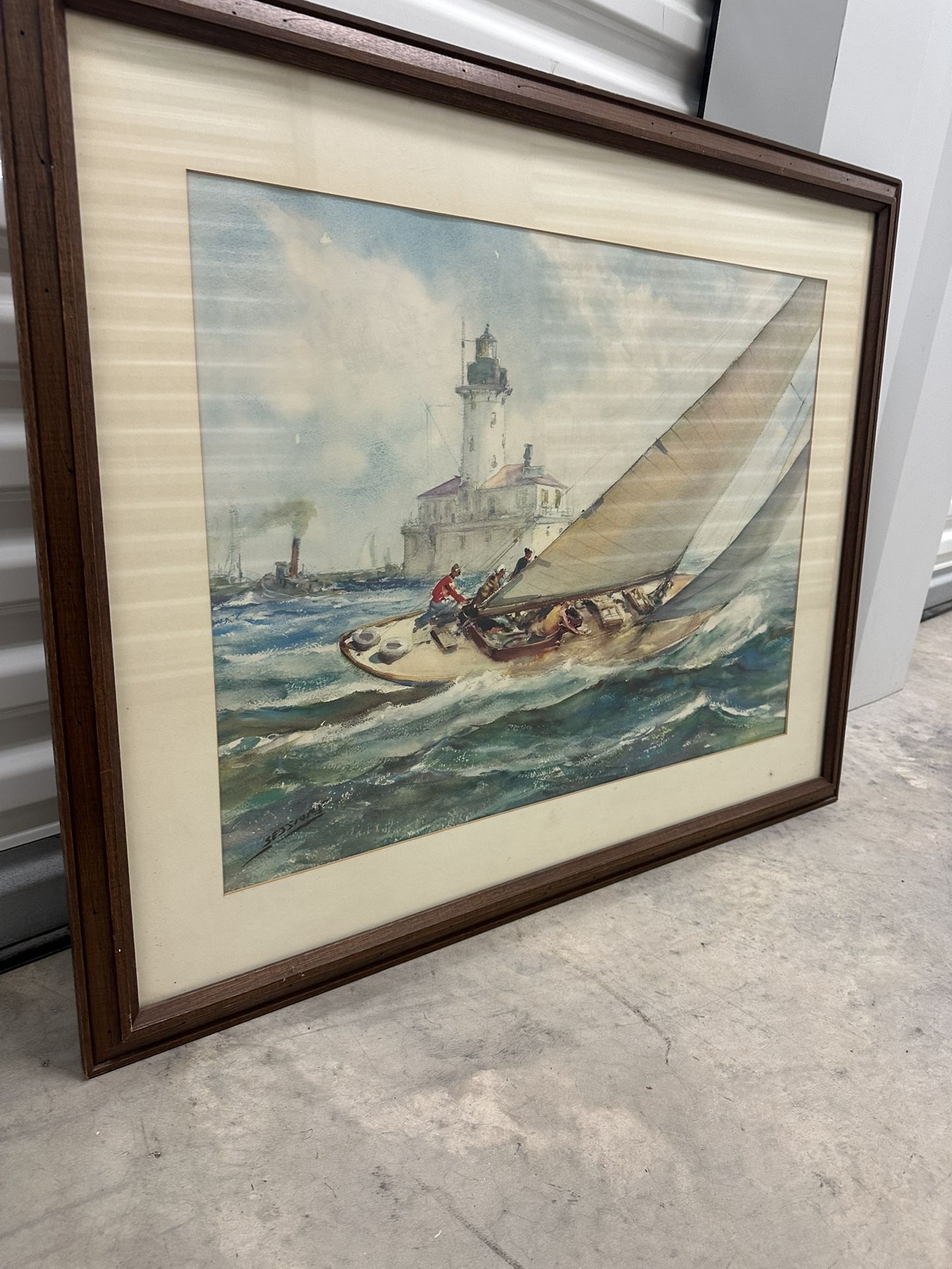 Nautical Boat Antique Pictures Framed