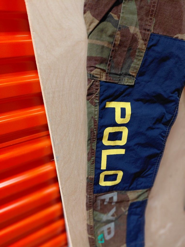 Polo Ralph Lauren Camo Patchwork Cargo Pants – Rare Style