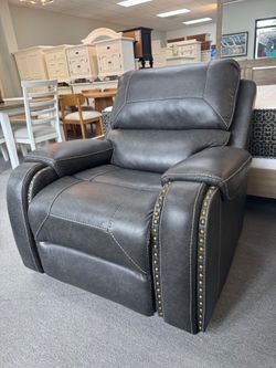 Leather recliner