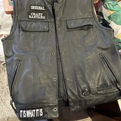 Leather Riding Vest 