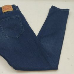 Levis 512 Mens 32x32 Blue Jean's Peg Leg Cotton Blend Dark Wash 