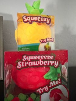 Squeezy Strawberry and Squeezy Pineapple