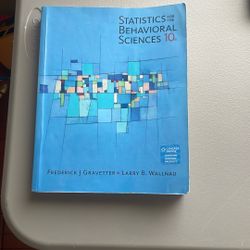 Statistics For The Behavioral Science 