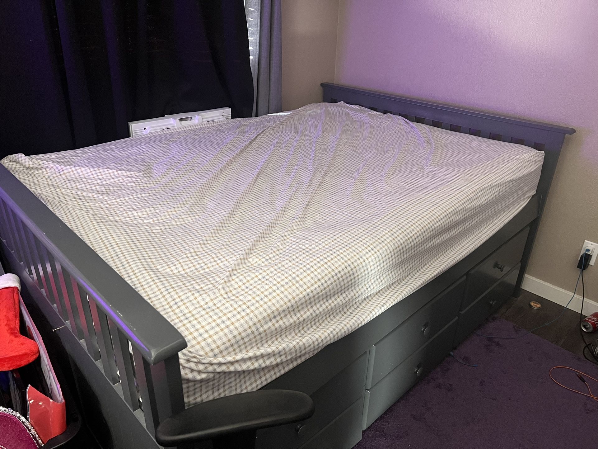 Free Full Over Twin Trundle Bed With Drawers Storage