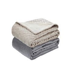 NEW Taupe 15 Pound Quilted Weighted Blanket, Twin