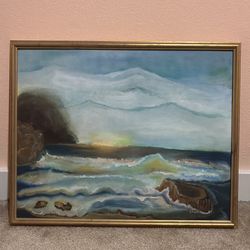 Original Oil Painting, Ocean Scenary