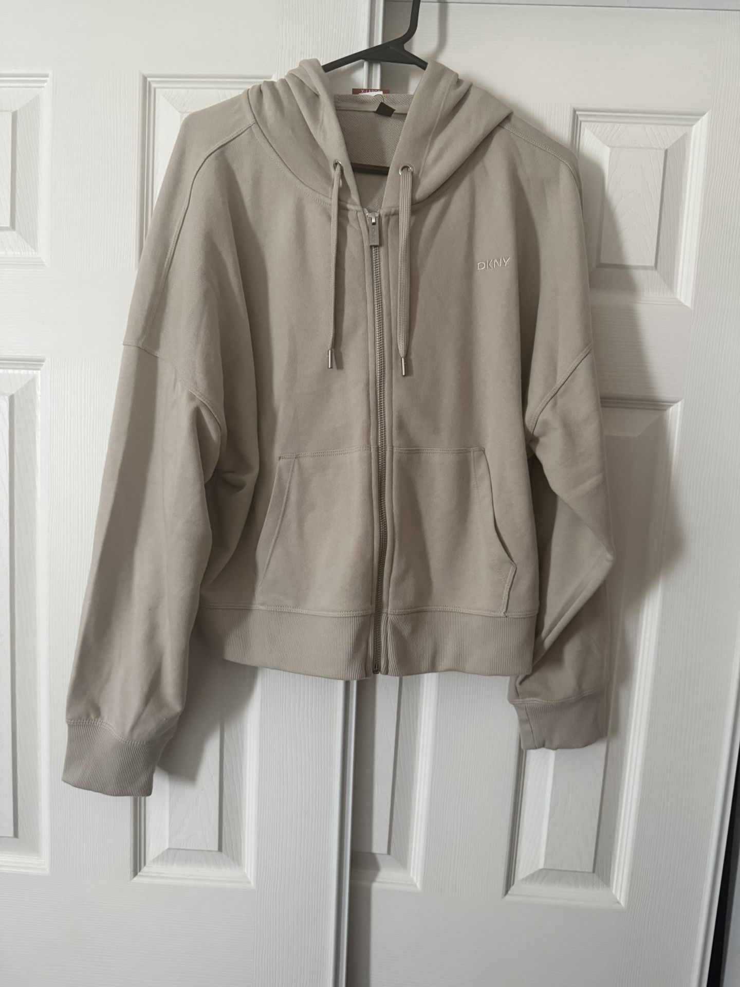 NWT WOMENS XL DKNY HOODIE FULL ZIP JACKET
