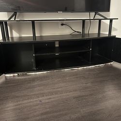 Tv stand with shelf and cabinet