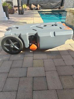 Camping water waste disposal tank