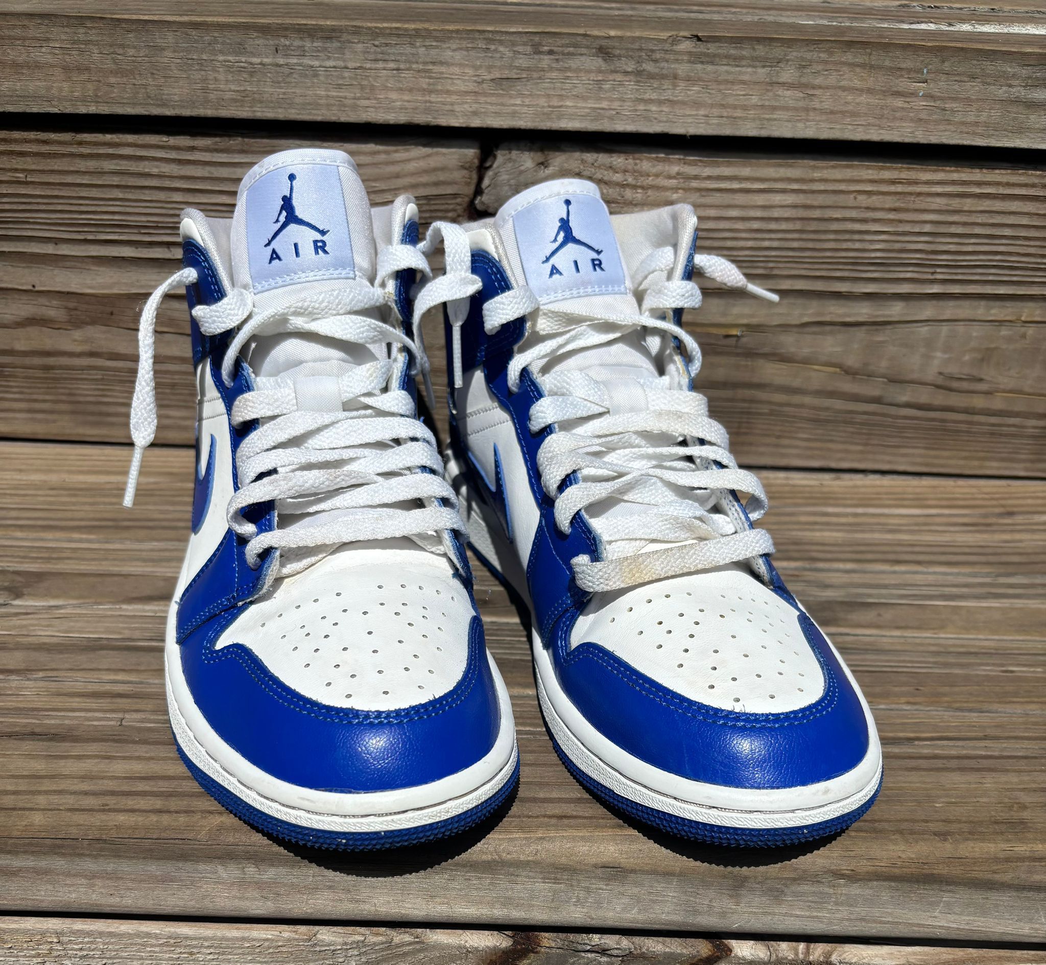 Jordan 1 Kentucky Blue And White Men Size 9