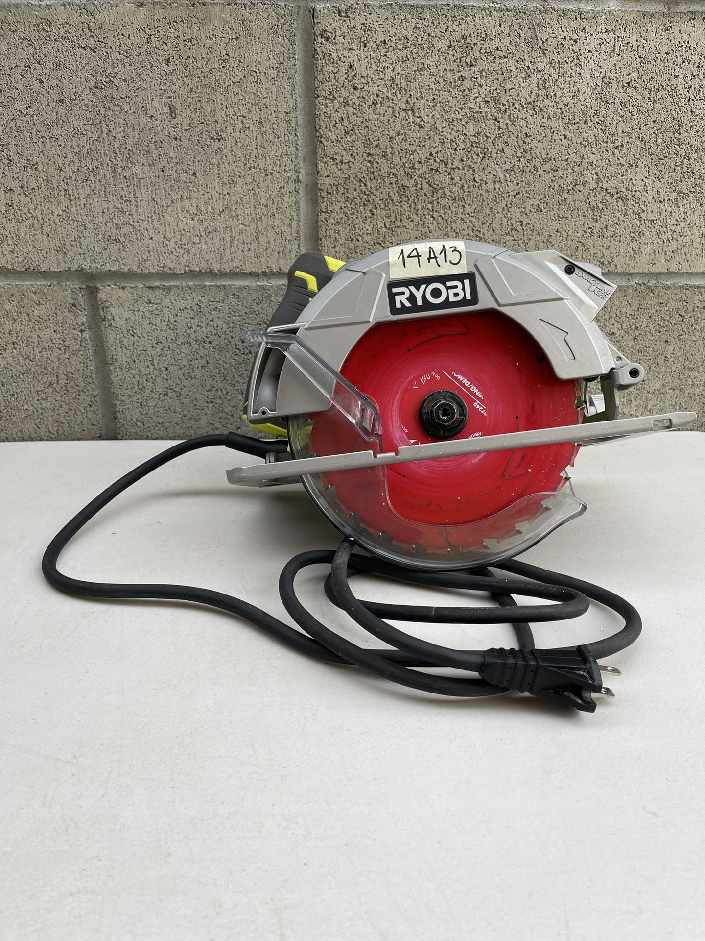 RYOBI 15 Amp Corded 7-1/4 in. Circular Saw with EXACTLINE Laser Alignment System, 24T Carbide Tipped Blade