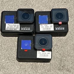 Lot of 3 GoPro Hero 7 Black cameras - As Is For Parts & Not Working