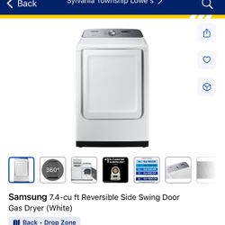 Gas Dryer, Large Size