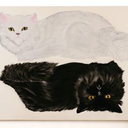 Cat Oil Painting 