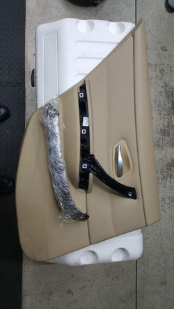 2006-2008 BMW E90 Rear Driver Side Door Panel W/ Wood Trim