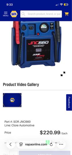 Jumper box battery