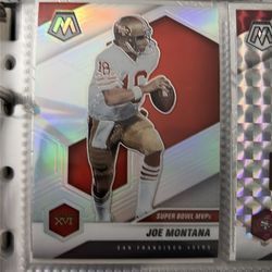 2021 Mosaic Joe Montana SILVER PRIZM card #291