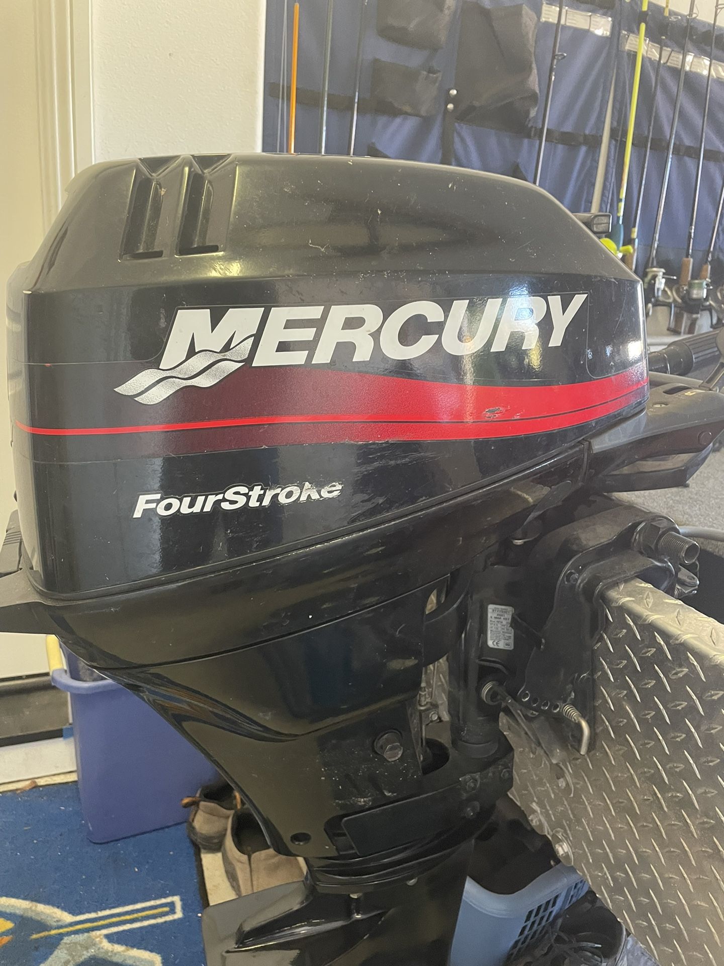 14 Foot Aluminum Boat 9.9 Mercury 4 Stroke 