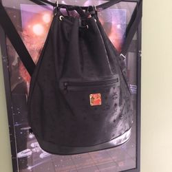 Vintage MCM Drawstring Backpack.