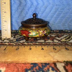 Bronze Cloisonné Incense Burner 