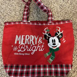 NWT Walt Disney World Embroidered Christmas Tote