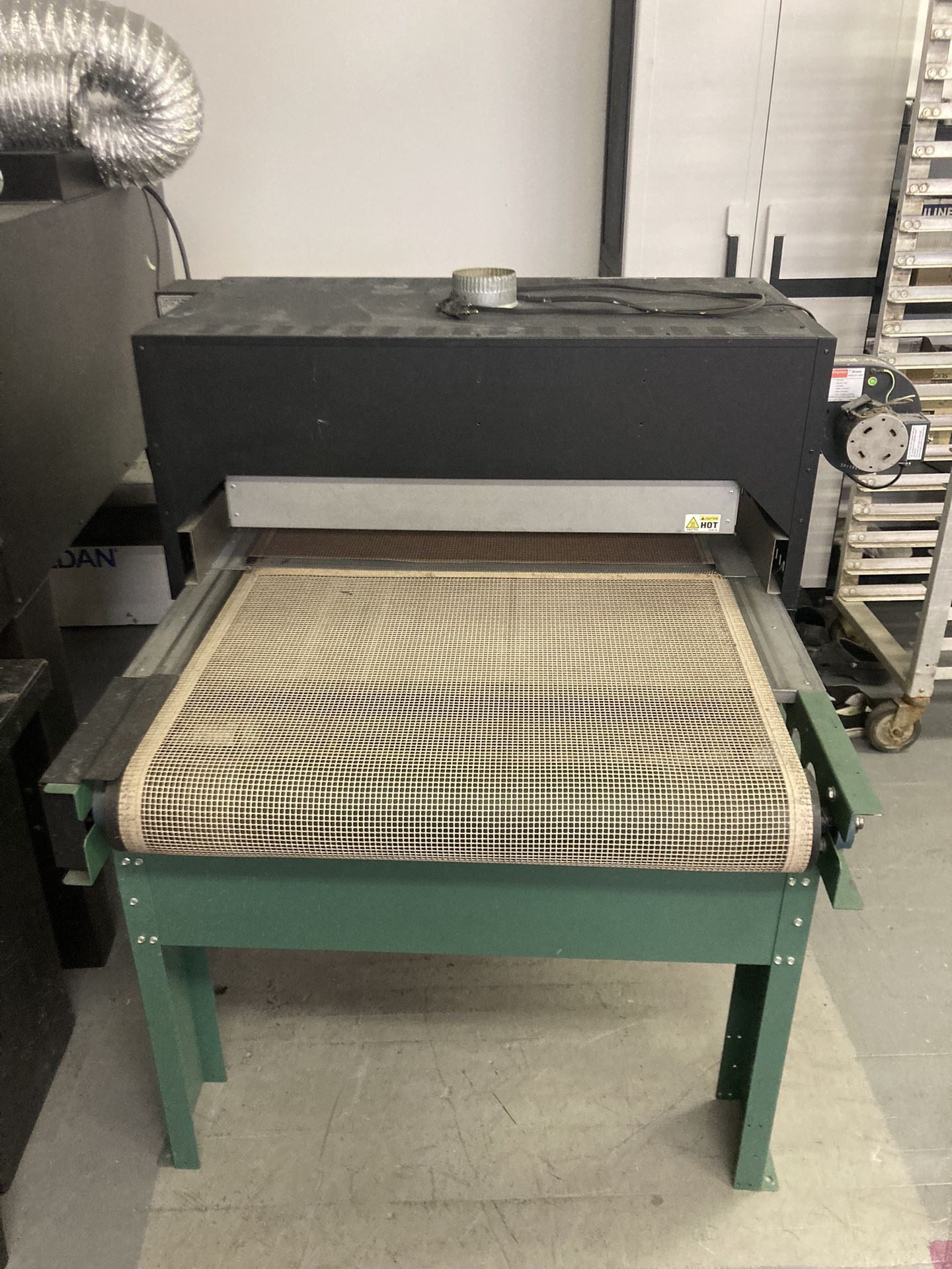 Vastex DB-30 Infrared Curing System - Screen Printing Conveyor Belt Dryer.