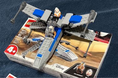 Lego Star Wars Resistance X-Wing w figures box instructions