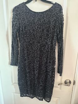 Long sleeve women dark grey  dress