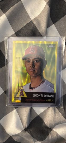 2022 Topps Chrome Platinum Anniversary Yellow Raywave Ohtani SP /250