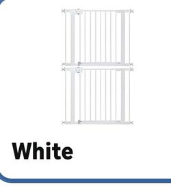 2 Pack Safety 1st Easy Install Walk Thru Baby Gate for Doorway With Door, Dog Gates, Fits 29"-38", Easy Install 28" Tall, White