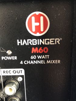 D J - Harbinger 60 Wat 4 Chanel Amplifier