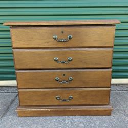 Solid Wood Two Drawer Lateral Cabinet 