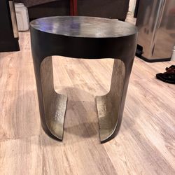 Metal side table