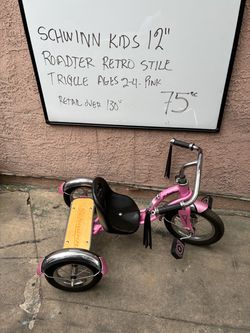 Schwinn Kids 12" Roadster Retro Tricycle – Pink
